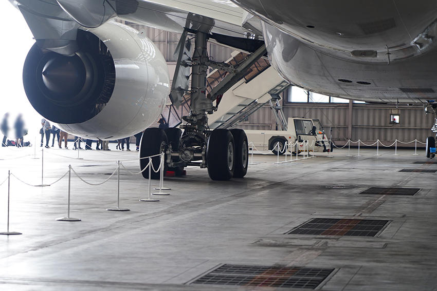 「エアバス A350」の後面