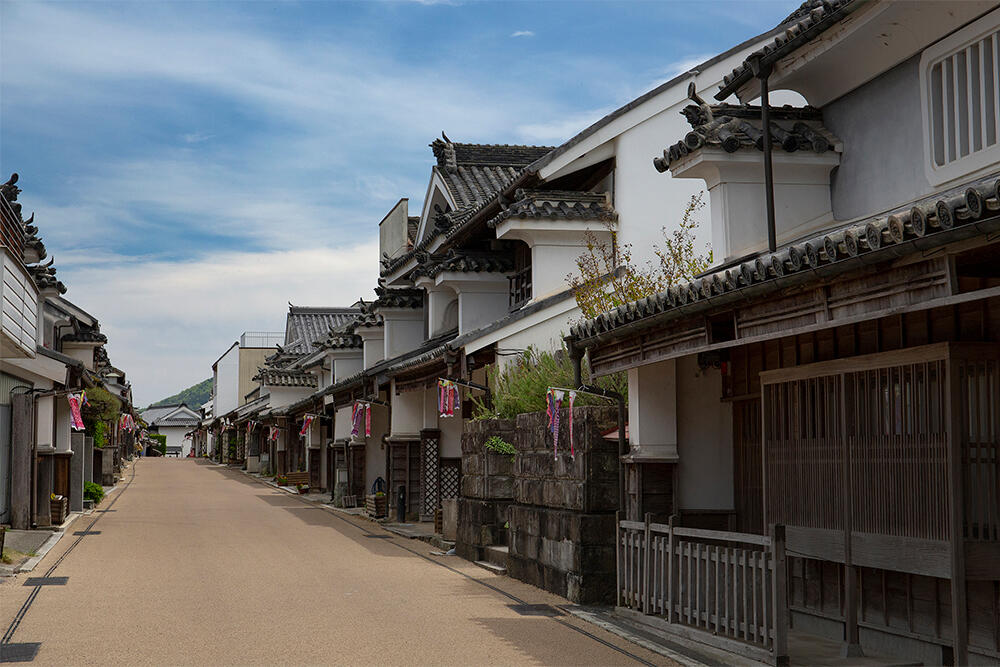 県道他/川北街道＆脇町うだつの街並み（徳島県）
