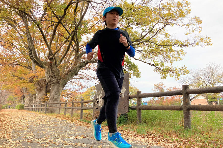 ランニングをする山田さん