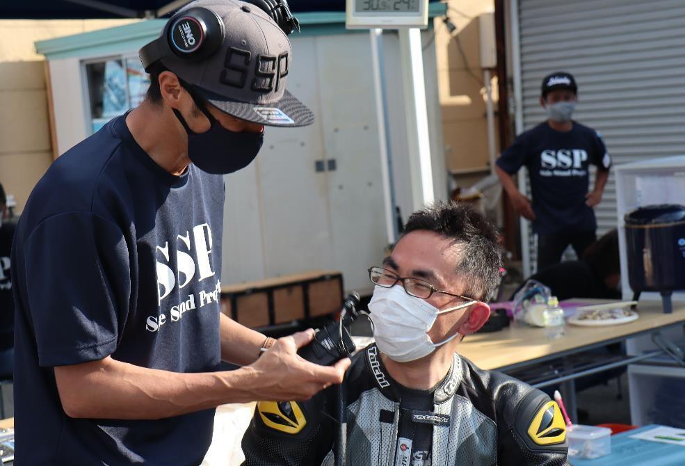 走り終えての感想をコメントしてくれた谷田さん