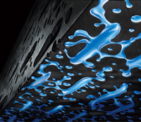 発泡ゴムの除水イメージ図