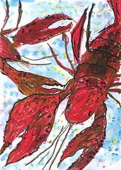 かっこいいザリガニくん