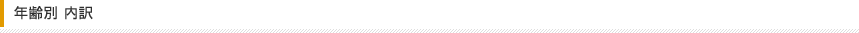 年齢別 内訳
