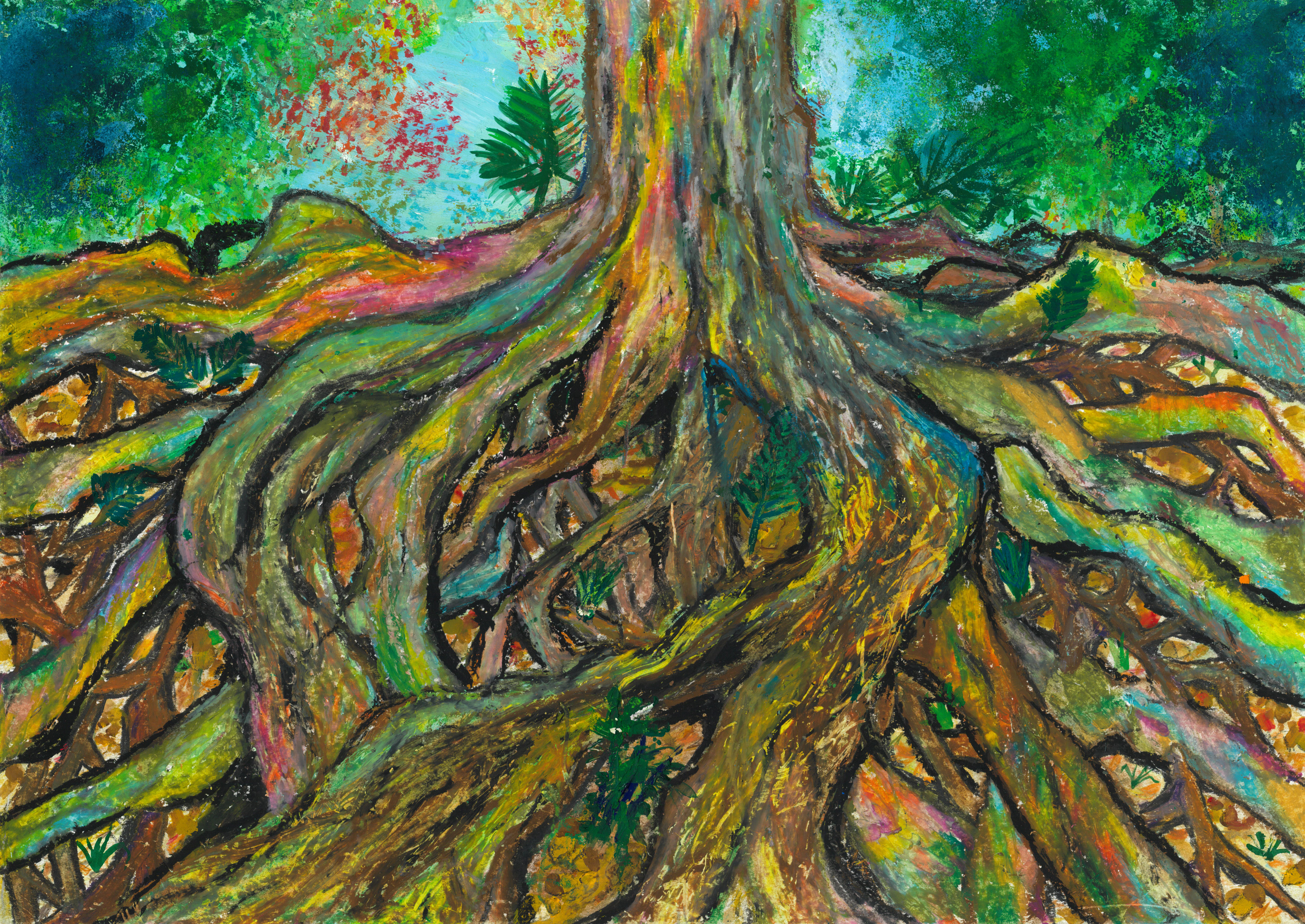 「ねっこはのびるよ！どこまでも」