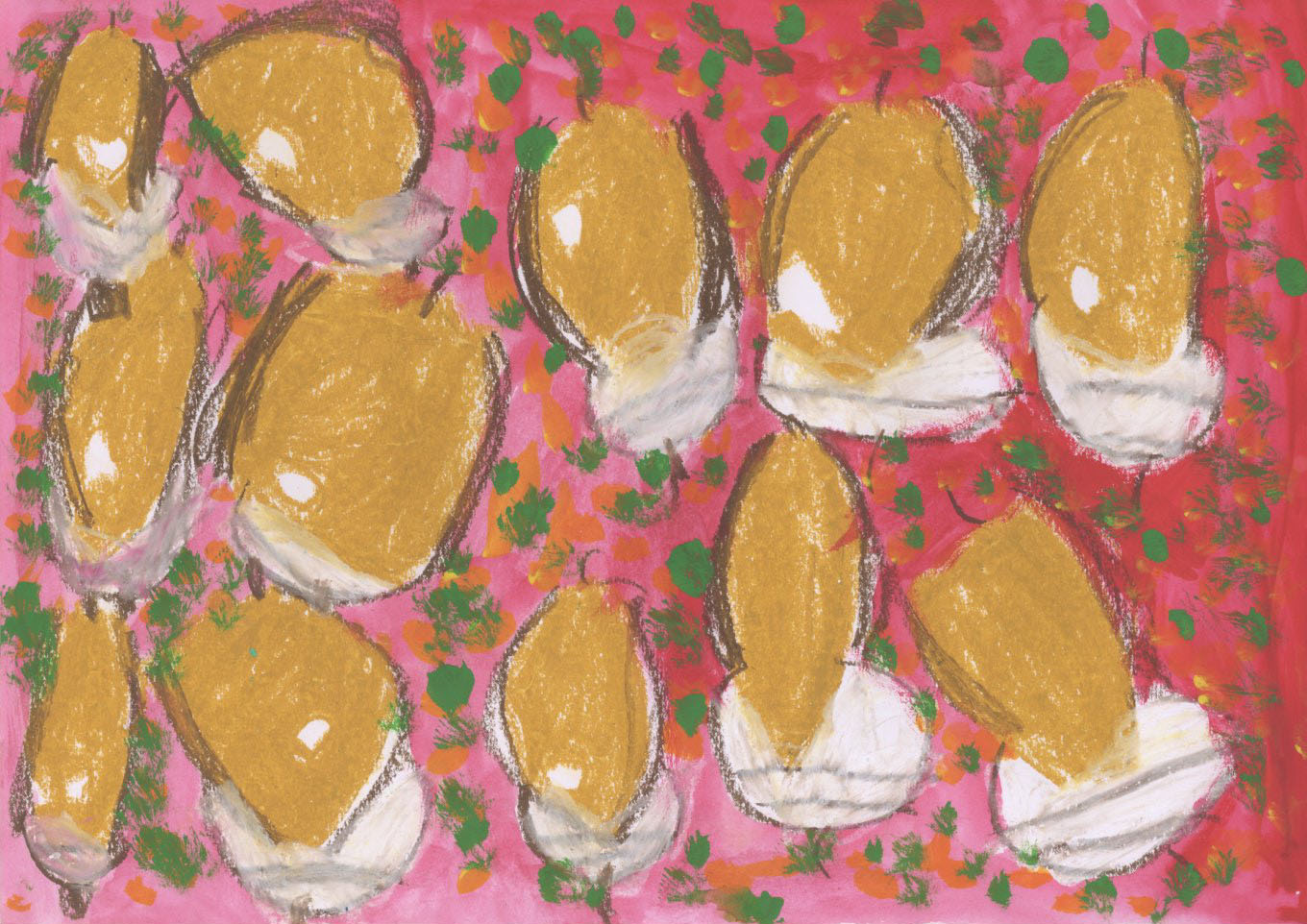 「ドングリたくさんひろったよ」