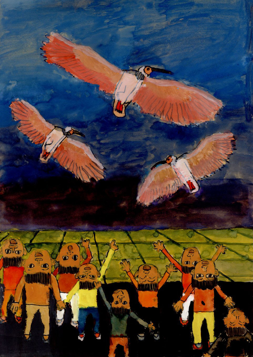 「トキの舞う岡」