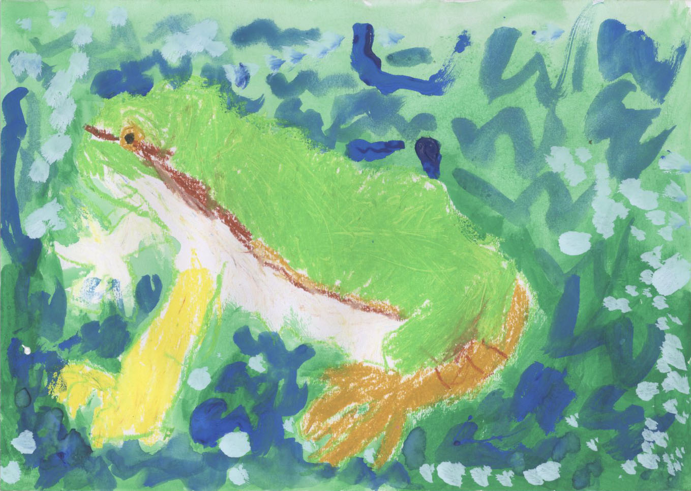 「あめふりカエル」