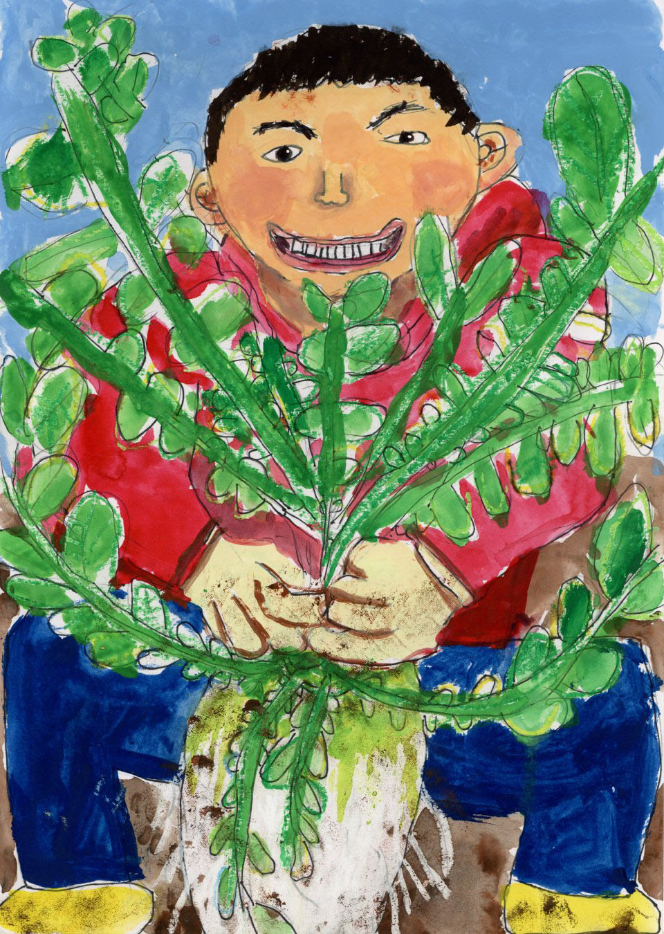 「よく育った王様大根！」